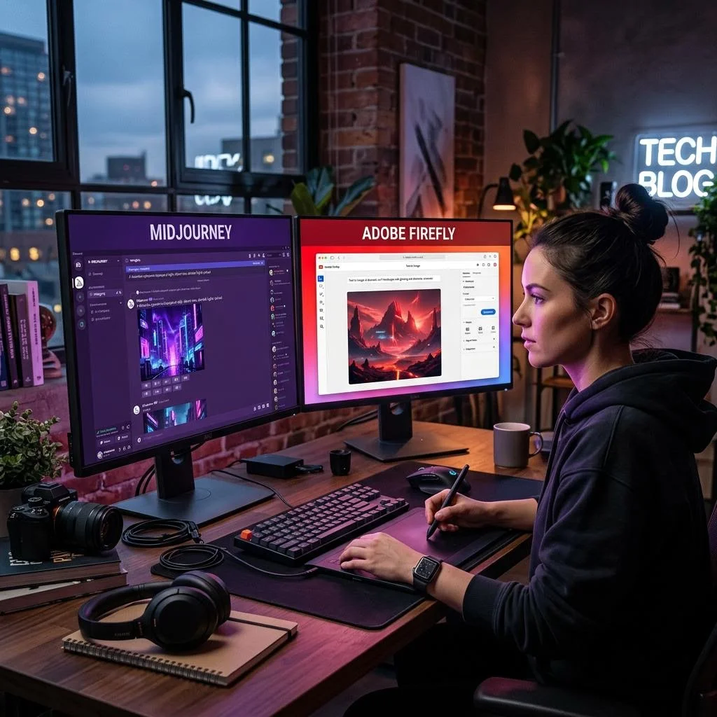 Midjourney vs. Adobe Firefly: Choosing AI Tools for Graphic Design Comes Down to One Thing