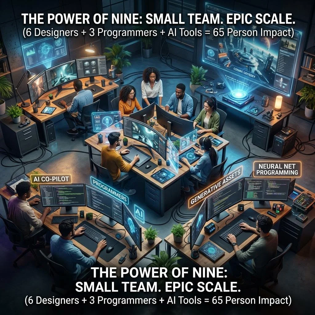 Why a 65-Person Game Can Credit Only 6 Designers and 3 Programmers